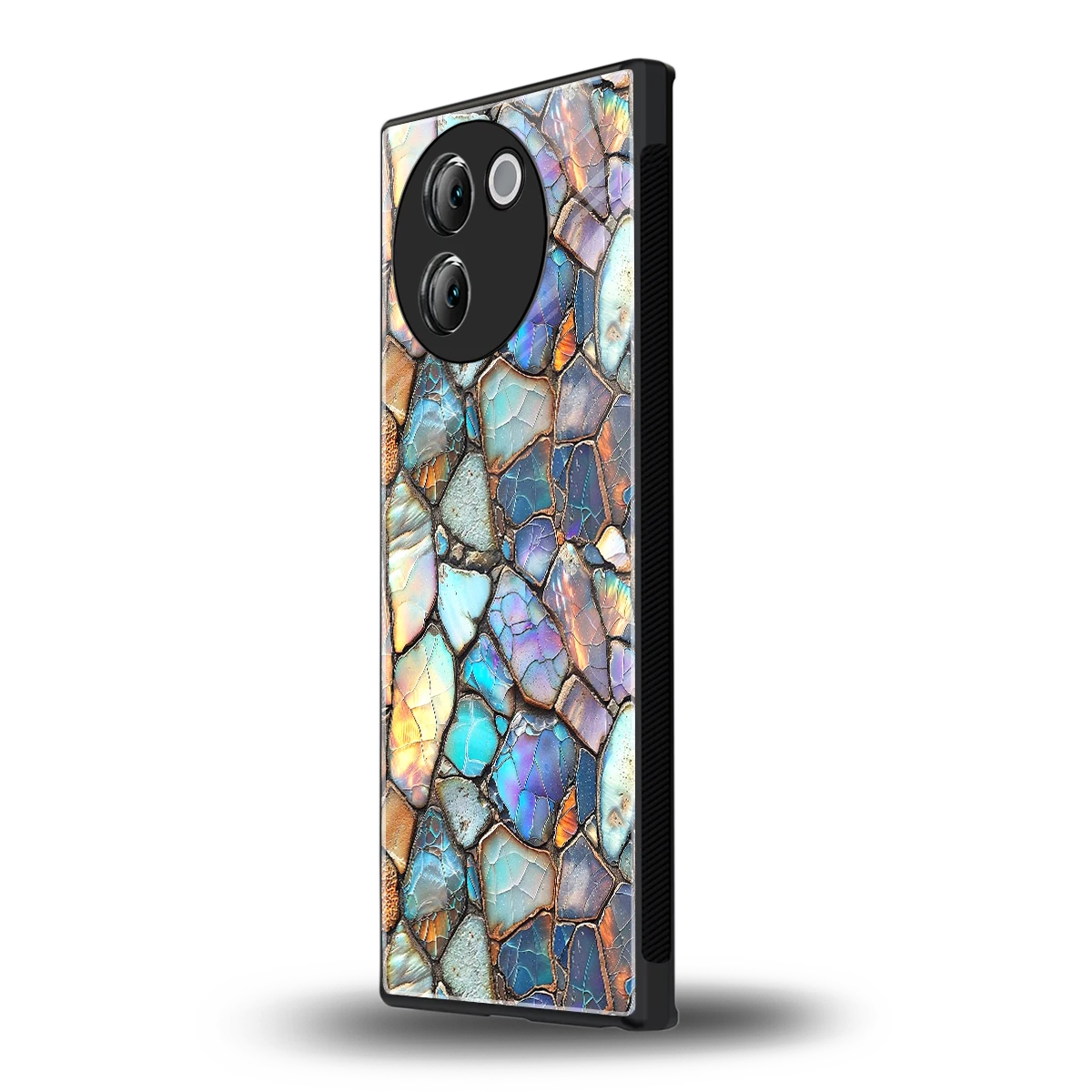 Azure Stone vivo v30e mobile cover | shockproof glass phone case