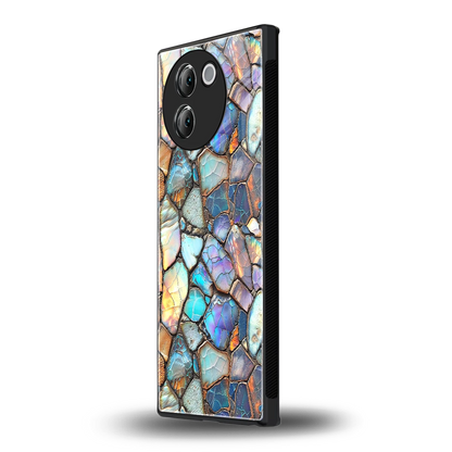 Azure Stone vivo v30e mobile cover | shockproof glass phone case