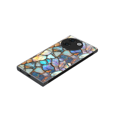 Azure Stone stylish phone case for vivo v30e | glossy glass and slim fit