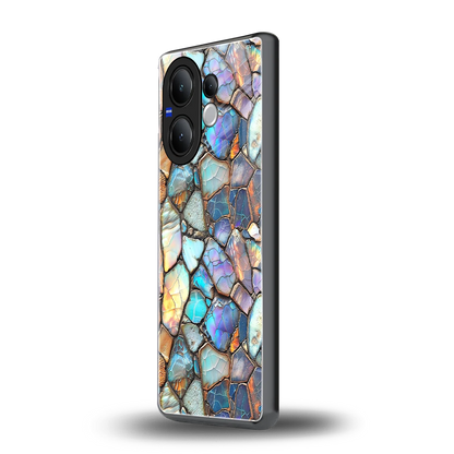 Azure Stone vivo v60 mobile cover | shockproof glass phone case