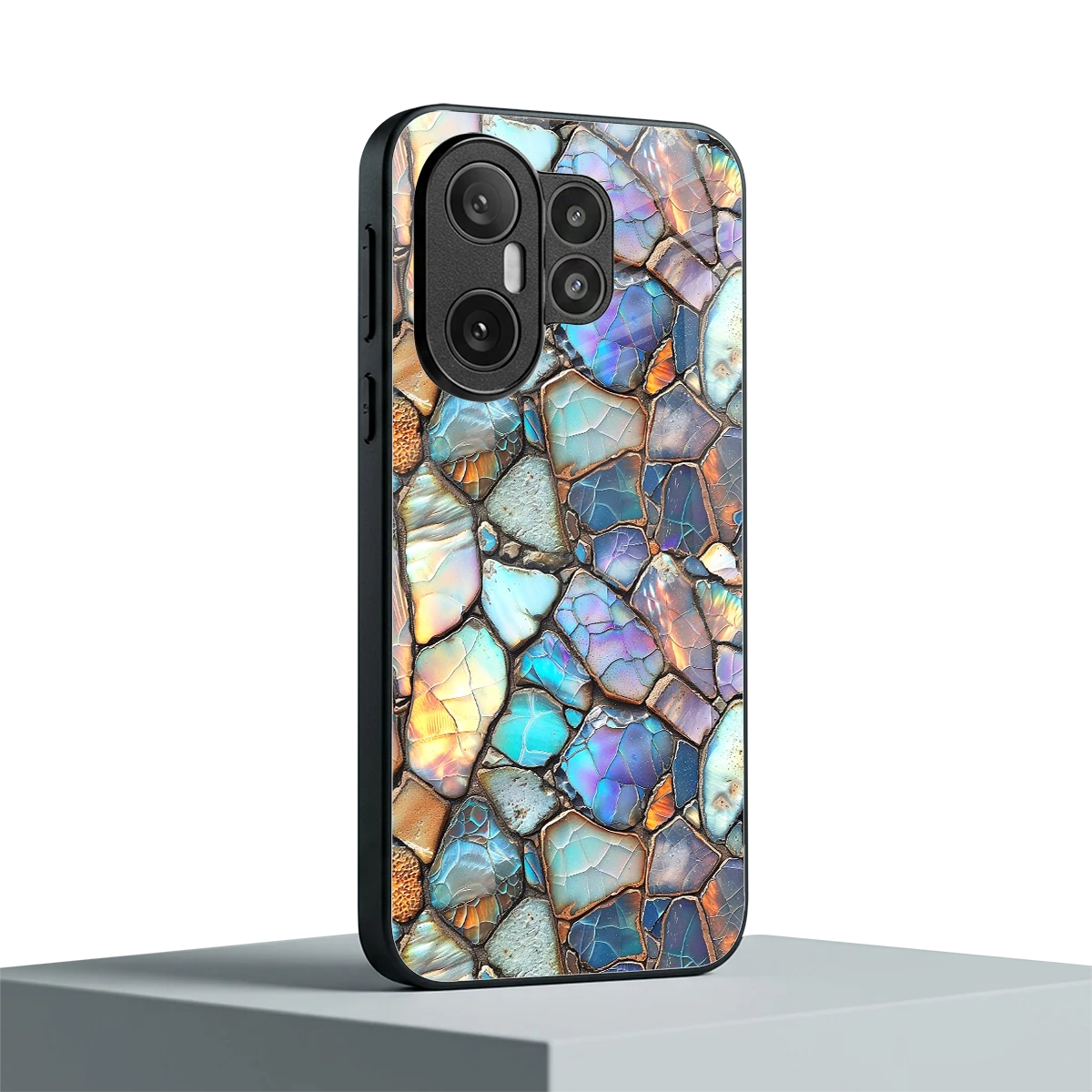 Azure Stone vivo x200 fe mobile cover | shockproof glass phone case