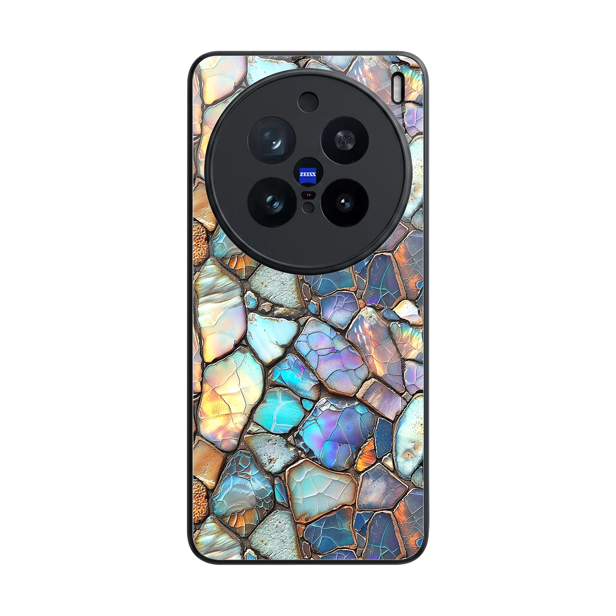 Azure Stone back phone cover | glass case for vivo x200 pro