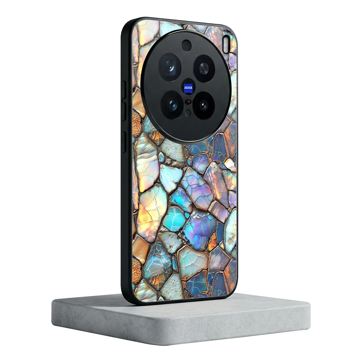 Azure Stone vivo x200 pro mobile cover | shockproof glass phone case