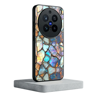 Azure Stone vivo x200 pro mobile cover | shockproof glass phone case