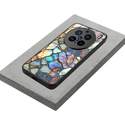 Azure Stone stylish phone case for vivo x200 pro | glossy glass and slim fit
