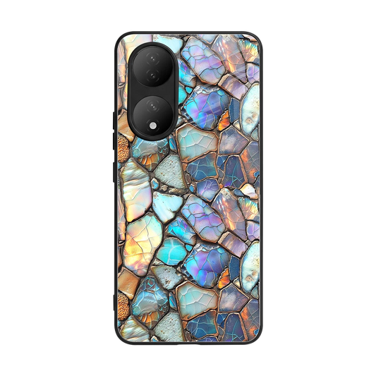 Azure Stone back phone cover | glass case for Vivo-y100