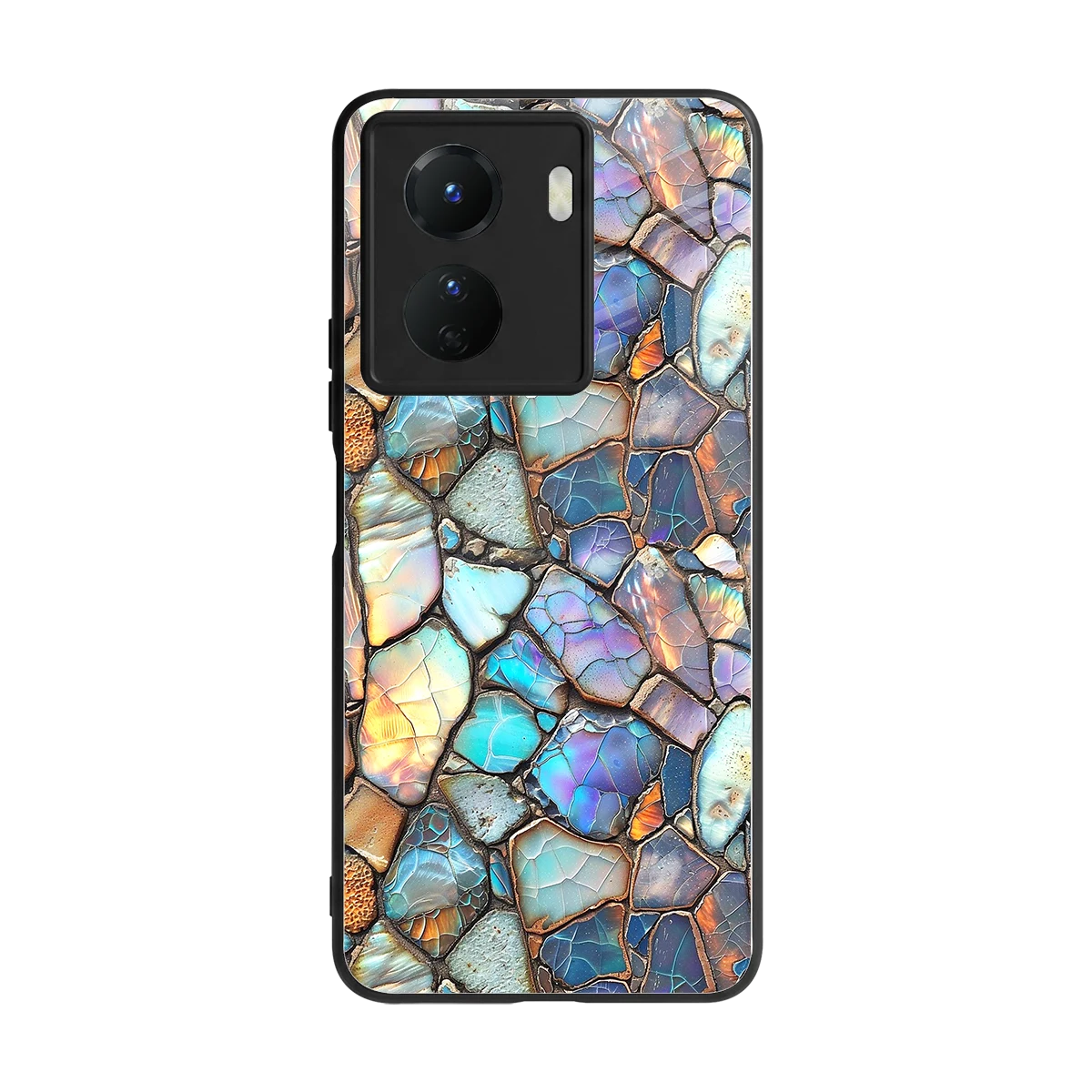 Azure Stone back phone cover | glass case for vivo y16