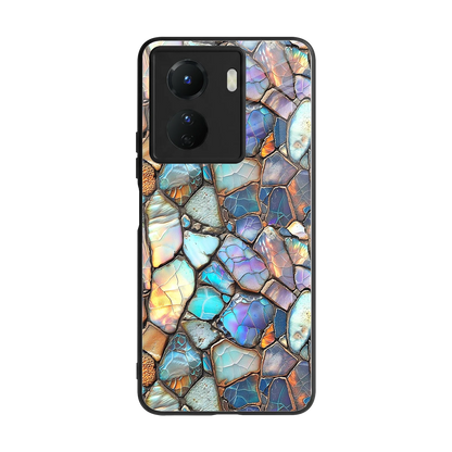 Azure Stone back phone cover | glass case for vivo y16