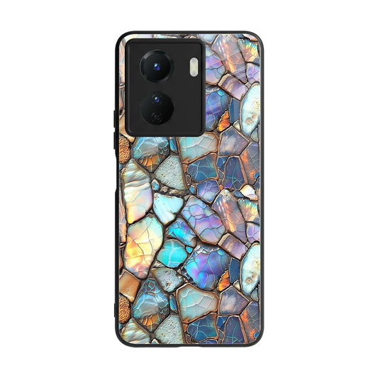 Azure Stone back phone cover | glass case for vivo y16