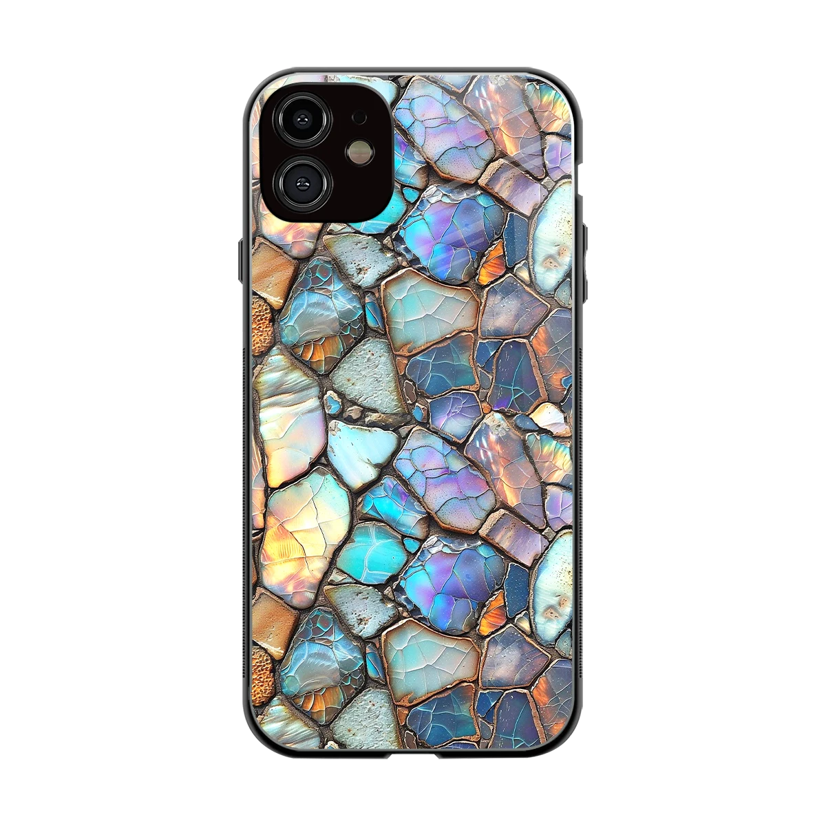 Azure Stone back phone cover | glass case for iphone 11
