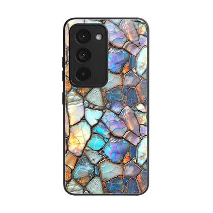 Azure Stone back phone cover | glass case for redmi 15 5g