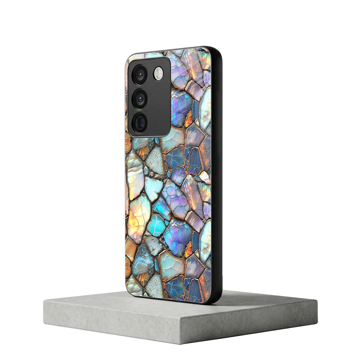 Azure Stone vivo y200 5g mobile cover | shockproof glass phone case