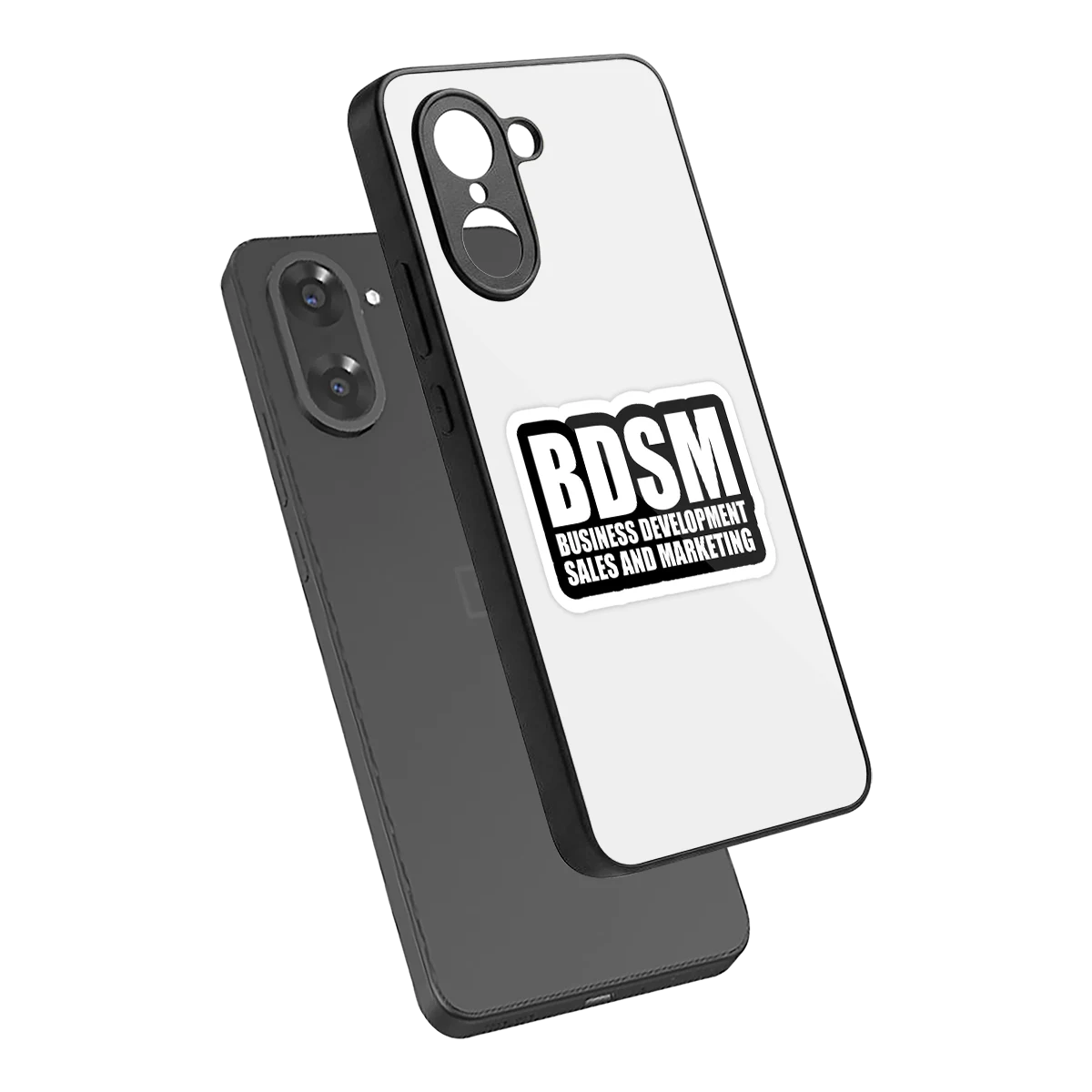 BDSM sleek oneplus nord ce5 5g cover with tempered glass back and TPU edges