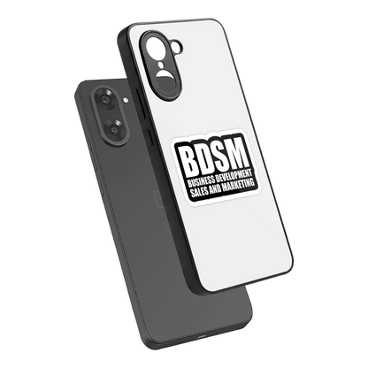 BDSM sleek oneplus nord ce5 5g cover with tempered glass back and TPU edges