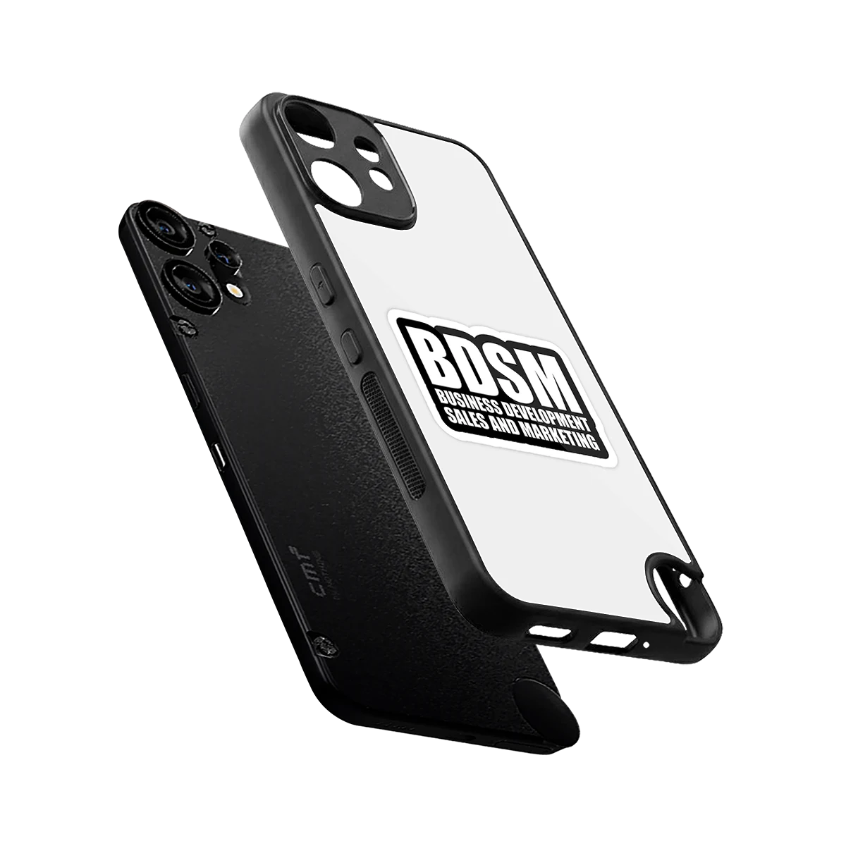 BDSM sleek cmf nothing phone 2 pro cover with tempered glass back and TPU edges