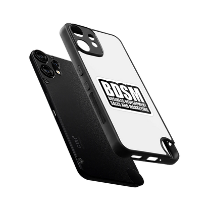 BDSM sleek cmf nothing phone 2 pro cover with tempered glass back and TPU edges
