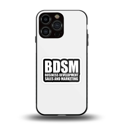 BDSM back phone cover | glass case for iphone 16 pro max