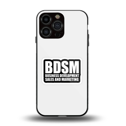 BDSM back phone cover | glass case for iphone 16 pro max