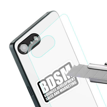 BDSM stylish phone case for iphone 16e | glossy glass and slim fit