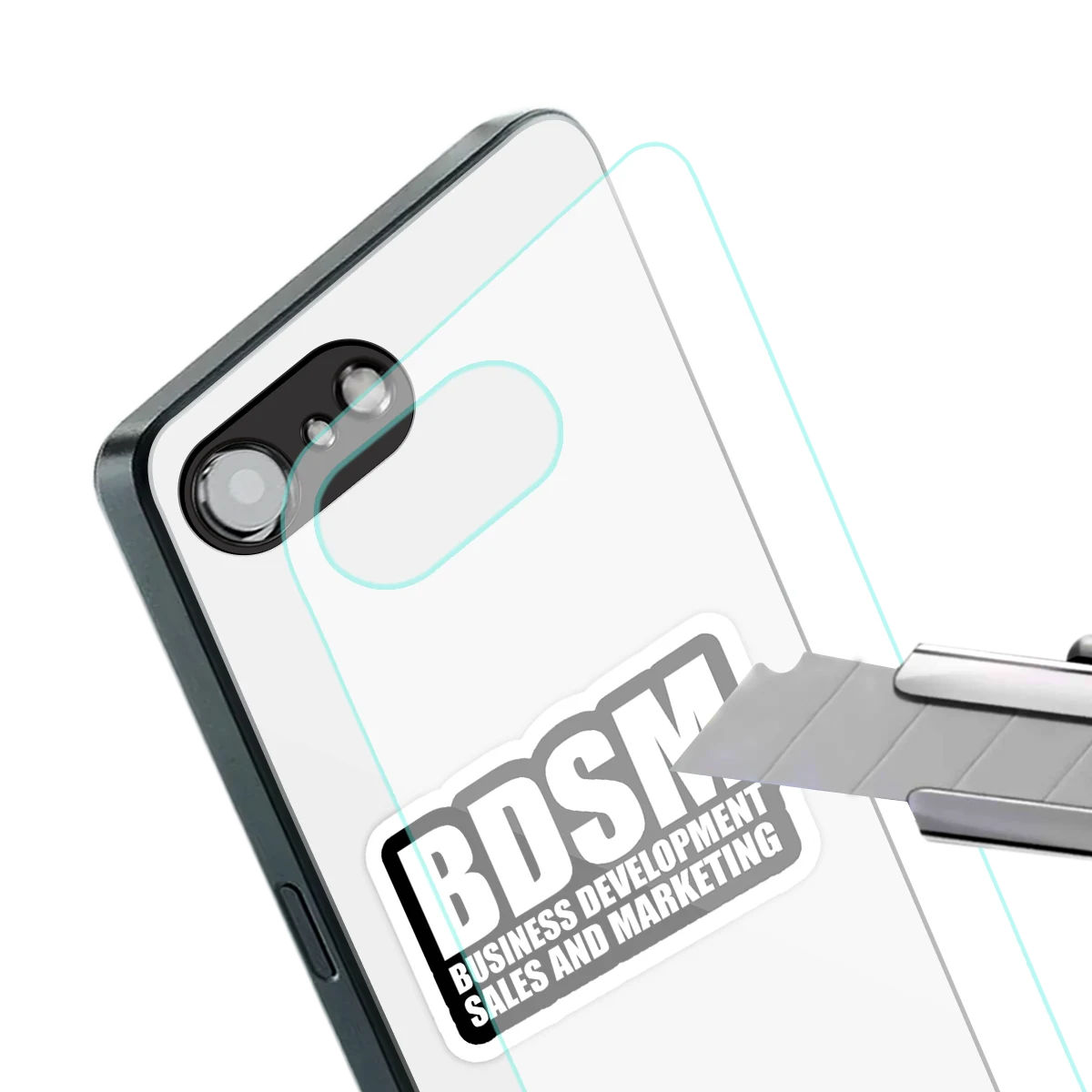 BDSM stylish phone case for iphone 17e | glossy glass and slim fit