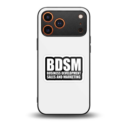 BDSM back phone cover | glass case for iphone 17 pro