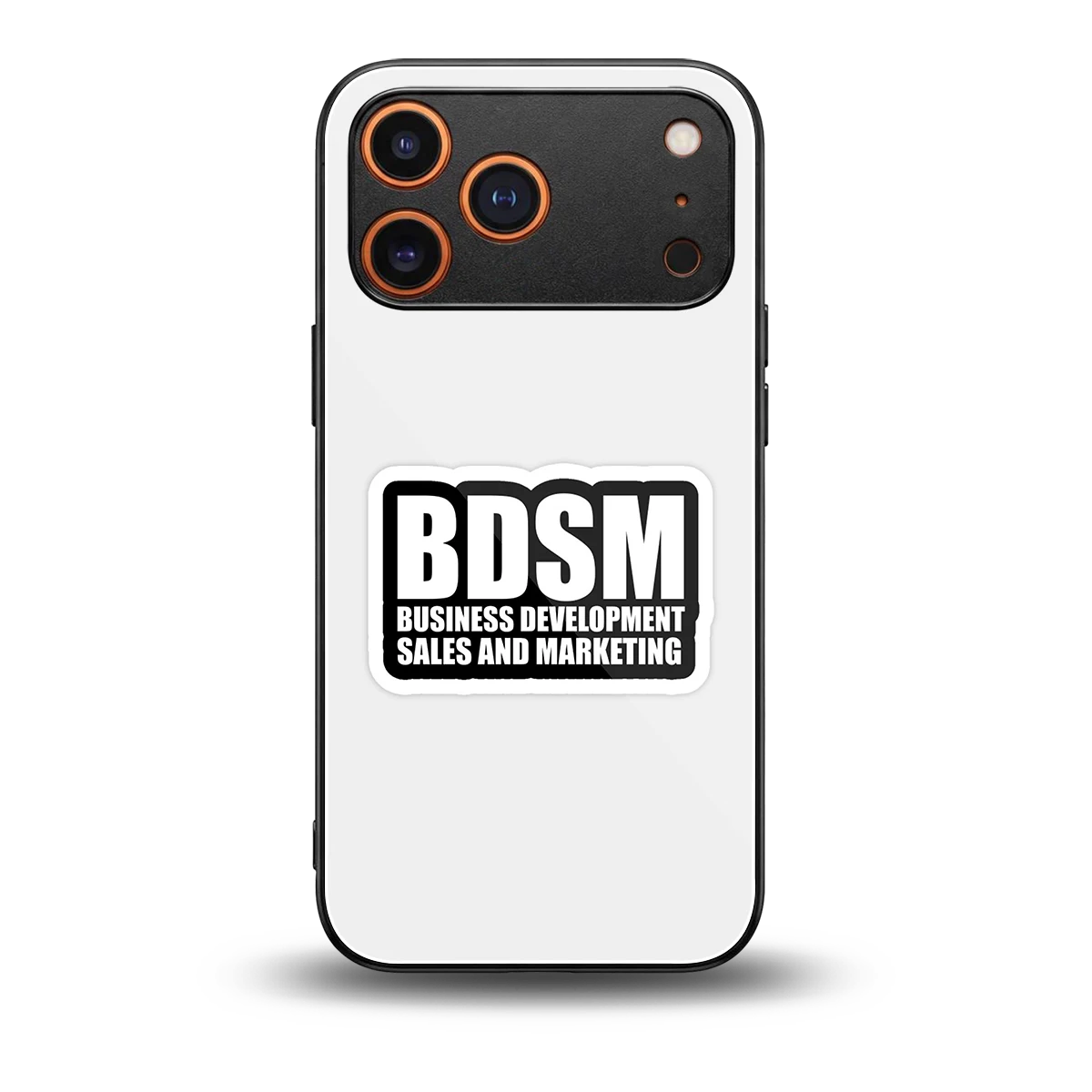 BDSM back phone cover | glass case for iphone 17 pro max