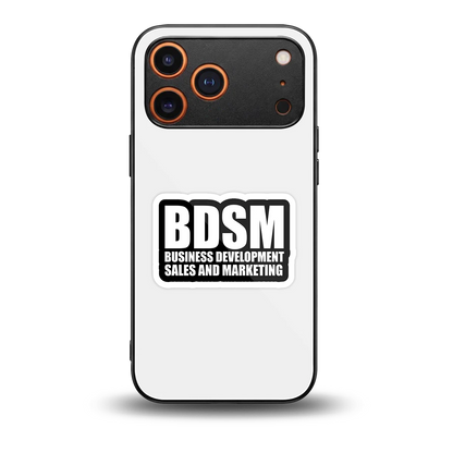 BDSM back phone cover | glass case for iphone 17 pro max