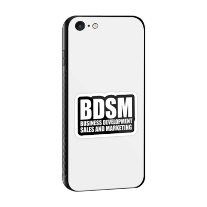 BDSM sleek iphone 6 cover with tempered glass back and TPU edges