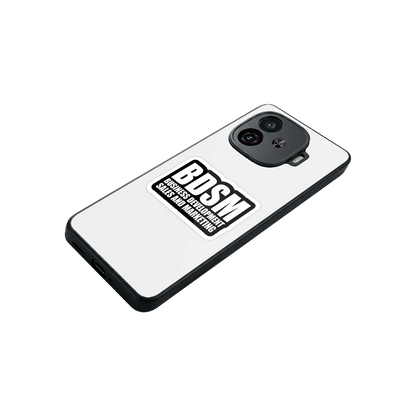 BDSM stylish phone case for iqoo neo 10r 5g | glossy glass and slim fit