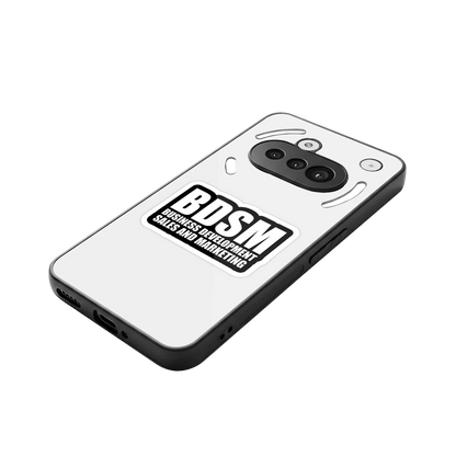 BDSM stylish phone case for nothing phone 3a | glossy glass and slim fit