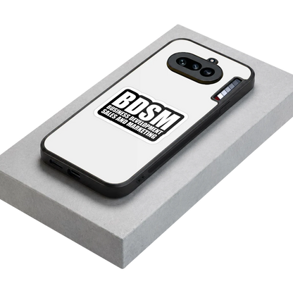 BDSM stylish phone case for nothing phone 4a | glossy glass and slim fit