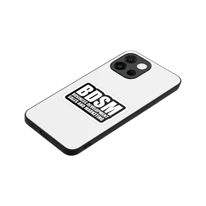BDSM stylish phone case for oneplus 13s | glossy glass and slim fit