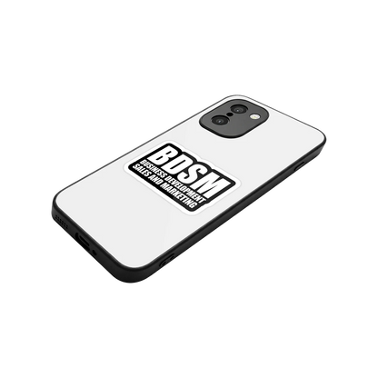 BDSM stylish phone case for oneplus 15r | glossy glass and slim fit
