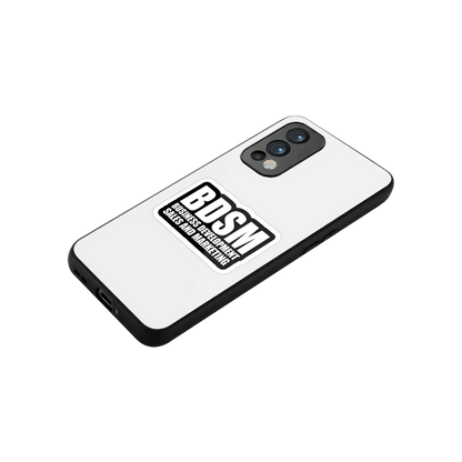 BDSM stylish phone case for oneplus nord 2 | glossy glass and slim fit