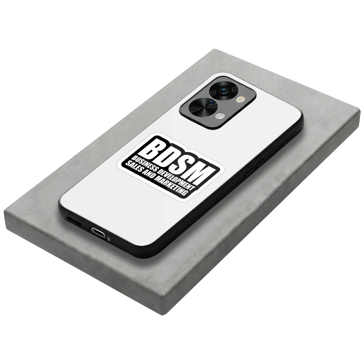 BDSM stylish phone case for oneplus nord 2t | glossy glass and slim fit
