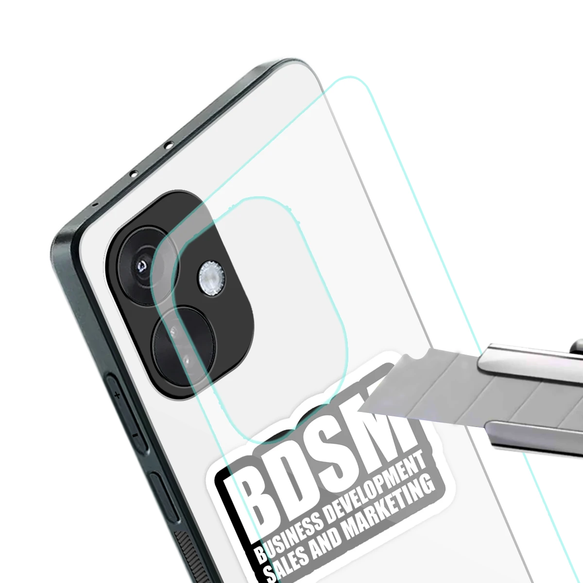 BDSM stylish phone case for oneplus nord ce 3 | glossy glass and slim fit