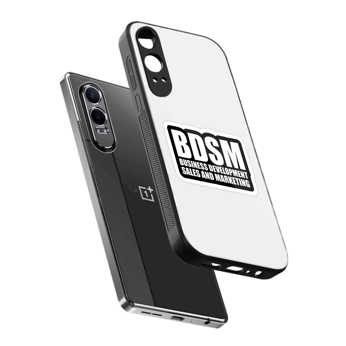 BDSM sleek oneplus nord ce 4 lite cover with tempered glass back and TPU edges