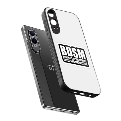 BDSM sleek oneplus nord ce 4 lite cover with tempered glass back and TPU edges
