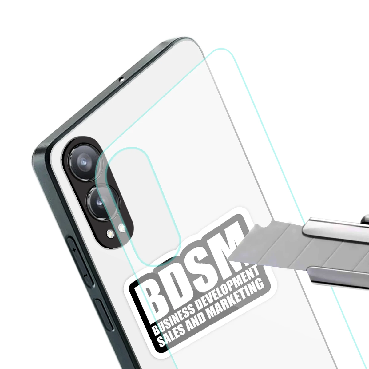 BDSM stylish phone case for oneplus nord ce 4 lite | glossy glass and slim fit