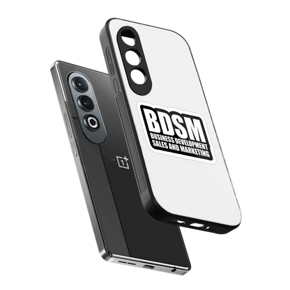 BDSM sleek oneplus nord ce 4 cover with tempered glass back and TPU edges