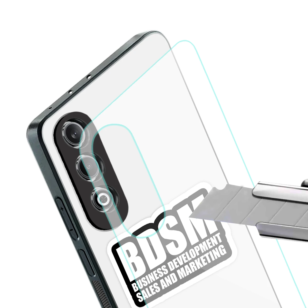 BDSM stylish phone case for oneplus nord ce 4 | glossy glass and slim fit