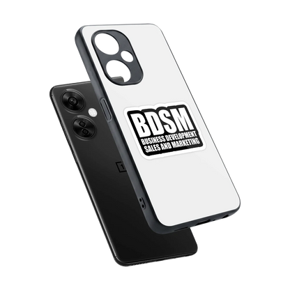 BDSM sleek oneplus nord ce 3 lite cover with tempered glass back and TPU edges
