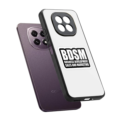 BDSM sleek oppo f29 5g cover with tempered glass back and TPU edges