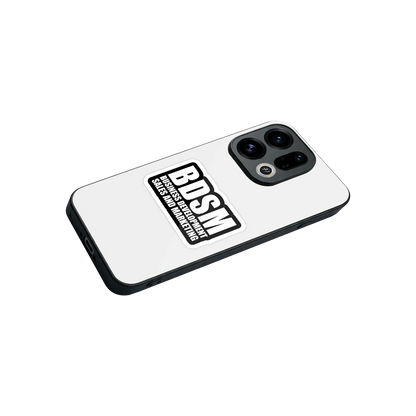 BDSM stylish phone case for oppo find x9 | glossy glass and slim fit