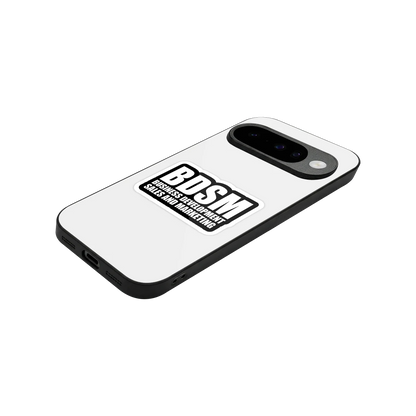 BDSM stylish phone case for google pixel 10 | glossy glass and slim fit