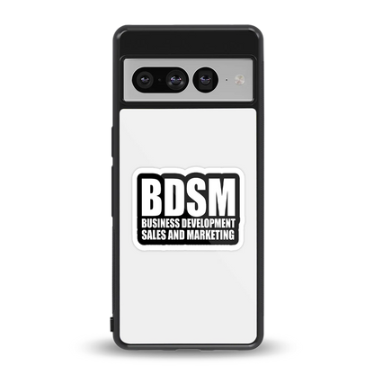 BDSM back phone cover | glass case for google pixel 7 pro