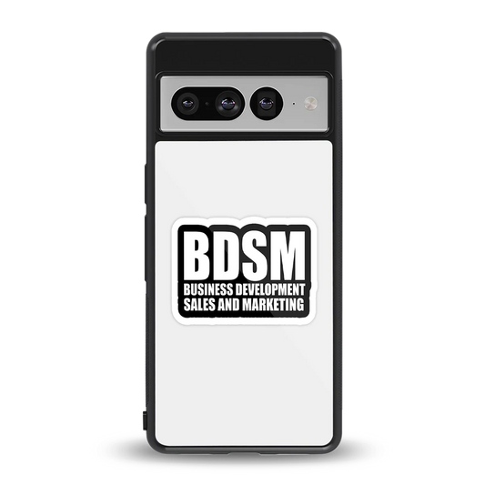 BDSM back phone cover | glass case for google pixel 7 pro