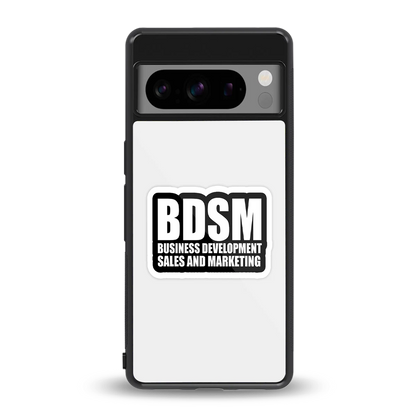 BDSM back phone cover | glass case for google pixel 8 pro