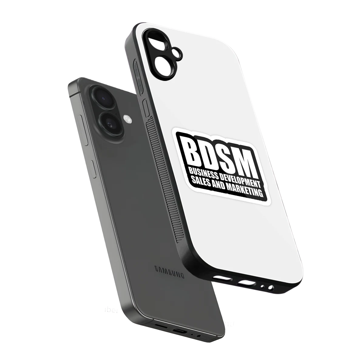 BDSM sleek samsung galaxy a06 5g cover with tempered glass back and TPU edges