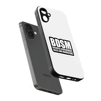 BDSM sleek samsung galaxy a06 5g cover with tempered glass back and TPU edges